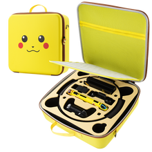 丸图 任天堂switch收纳包全套斜挎硬包ns游戏机配件收纳盒ns全套配件带精灵球位置标配标准收纳箱 switch皮卡丘健身环收纳包送膜+猫爪