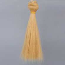 新品BJD陶瓷娃娃假发SD刘海高温丝可儿ob棉花娃多色加厚发排假毛材料 T0935 横长1米竖长5厘米刘海