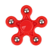 指尖陀螺儿童男孩合金解压指间手指陀螺上课无聊减压玩具ljf 红色 4个