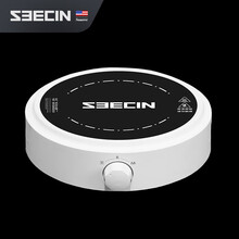 美国seecin摩卡壶电炉家用小型煮咖啡壶摩卡壶电陶炉咖啡煮茶器加热炉 电陶炉（雅白）