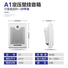 SAST先科吸顶喇叭天花吊顶音响公共广播系统壁挂同轴吊球防水户外音柱嵌入式定压商场店铺背景音乐餐厅 A1定压室内壁挂音箱
