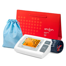 小米(MI)家用智能电子血压计 米家iHealth医用 九安全自动上臂式测量血压仪WIFI语音播报 九安语音背光款+电源电池两用