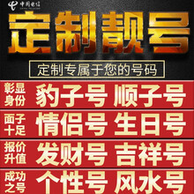 电信 手机靓号电话号码靓号卡aaaa全国通用本地定制4g无限手机号豹子号卡吉祥号情侣号定制咨询客服 纪念号定制900