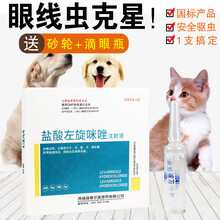 左旋咪唑滴眼液打虫药注射盐酸犬猫咪宠物狗狗眼线虫滴眼液 50ml/1盒