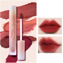 BLUETHIN浮雕蝴蝶结唇釉唇泥学生党素颜显白ins哑光雾面丝绒裸色学生款平价口红正品 【单支】V02-深海珊瑚