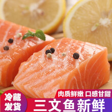 三文鱼新鲜 刺身中段 鲜活速冻整条 日料 即食生鱼 海鲜水产   智维理克 三文鱼净肉(400g*2份)整块