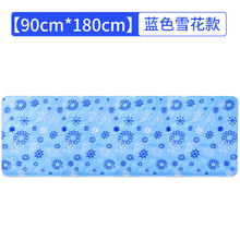 宠物冰垫猫窝狗窝夏季冰丝 坐垫凉垫学生宿舍夏天冰凉枕头凝胶冰袋水垫子水床垫 雪花 90*180cm【送30*40冰枕】