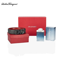 菲拉格慕(Salvatore Ferragamo) 男士Gancini双面可调式腰带礼盒 0744768_C  _100