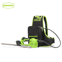格力博（greenworks）电动绿篱机园林绿化充电式无刷修剪机小型茶树修枝机采茶机锂电池篱笆剪40V直弯刀两用