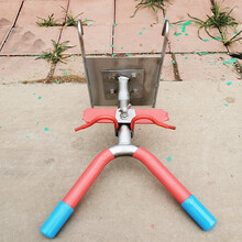 猪升源 阉割架（包胶款）小猪不锈钢阉猪架 三角立式 双钩挂式 阉猪架 猪去势阉割架 猪场阉割器具器械 双钩挂式 不锈钢阉割架（包胶款）