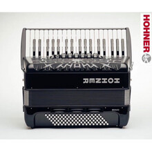 96贝2020款德国HOHNER霍纳 bravo系列 三排簧键盘手风琴定制款 黑色