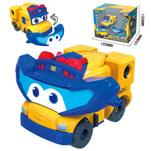 猪猪侠GG·BOND 七合一百变校巴歌德消防车儿童变形汽车校巴变脸机甲战士机器人玩具六一儿童节礼物 校车歌德 YS9069A