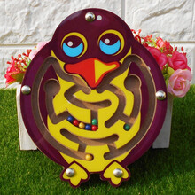 磁力走迷宫走珠玩具 儿童磁性迷宫亲子宝宝磁力3-4-6岁女孩男孩智力运笔走珠玩具 企鹅