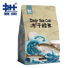 超市	豆柴（docile）天然冻干鳕鱼零食狗狗猫咪训练奖励60g