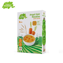 小皮(LittleFreddie)细软面条宝宝辅食意大利原装进口无添加盐碎碎面婴儿细软面条 胡萝卜细软面180g*1盒