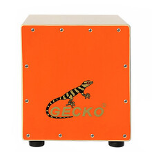 GECKO壁虎箱鼓卡洪鼓 壁虎卡宏鼓打击木手鼓cajon 卡宏鼓大拍弗拉门戈65cm 橙色