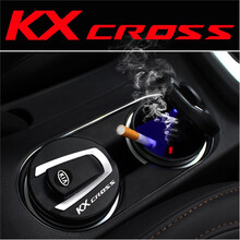 起亚烟灰缸带灯 汽车载专用于 智跑KX5狮跑KX3索兰托K2K4K9烟灰缸 起亚Kxcorss专用升级版