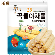 乐曦 韩国原装进口 谷物棒(草莓味) 儿童宝宝零食糕点饼干 80g/袋