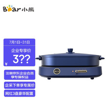 小熊（Bear）电火锅多功能料理锅烤肉锅电烧烤炉电炒锅多用途电热锅4L电煮锅DHG-C40B1【企业专享】