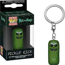 Funko POP!瑞克和与莫蒂手办Rick and Morty影视动漫周边摆件玩具 酸黄瓜钥匙扣 funko