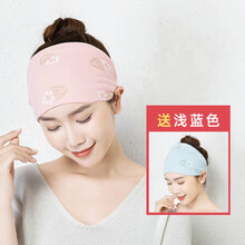 【京选优品】℘月子帽 月子帽春秋产后夏季薄款月子头巾产妇帽子发带春秋孕妇坐月子帽子 (买一送一)紫薇花暗粉头巾+浅蓝头巾