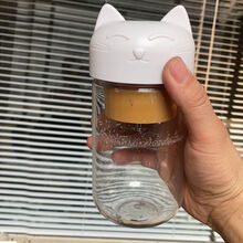 欧曼丽莎 迷你榨汁机学生充电动便携式无线多功能全自动小型水果蔬菜网红杯 白猫(全身防水) 单杯(奶瓶材质)