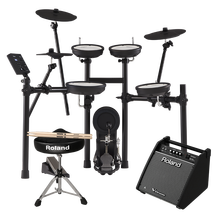 罗兰电子鼓架子鼓TD11K TD07KV TD17KVX演奏电鼓初学入门品质定制款 TD07KV+罗兰PM100音箱+配件礼包