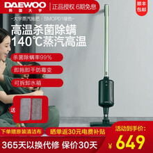 大宇（DAEWOO）蒸汽拖把家用多功能高温除菌擦地机拖把蒸汽机清洁机拖地机神器高温除螨 墨玺绿