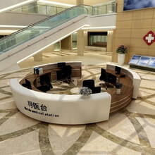 姬悠 医院中央大厅烤漆分诊导诊台护士站吧台前台接待台服务咨询中心台