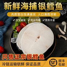 【顺丰速运】银鳕鱼 银鳕鱼 银鳕鱼辅食鳕鱼中段100克 珍鲁赤尔 1000克(超值装) 银鳕鱼