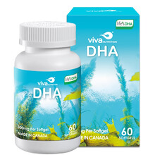 Viva微娃营养加拿大进口DHA藻油马泰克帝斯曼Life'sDHA哺乳/孕妇/成人型300mg60粒