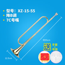 小号乐器青年号少年号鼓号队号少先队号学生号军号C/降B/调 金色降B调7C号嘴号旗手套