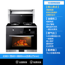 智能集成灶家用体感蒸烤箱臭氧消毒柜洗碗机一体灶官方 标努 900蒸烤标配款 液化气  左右排烟