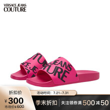 范思哲Versace Jeans Couture 奢侈品女鞋21春夏女士拖鞋 E0VWASQ1-71352 ROSE-401玫红色 35