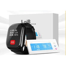 老年人心率血压睡眠监测防走失GPS定位防水运动计步久坐提醒手表 24H守护智能科技手环 守护宝套装LB2(含血压监测)