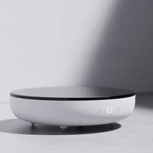 小坐知炉电陶炉观壶家用小型迷你电茶炉银壶铁壶玻璃壶烧水煮茶器 木棉白