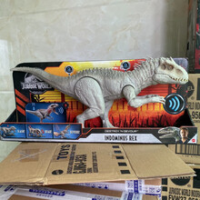 美泰侏罗纪世界2电影同款白色暴虐霸王龙可发声恐龙模型男孩GCT95品质定制 GCT95声光暴虐霸王龙 加急发货