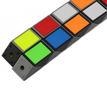 变形魔方蛇棍 儿童玩具男男孩儿童魔法尺有趣好玩小号幼儿园用 24段彩色