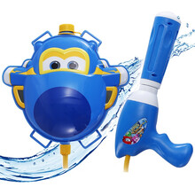 超级飞侠儿童背包水枪玩具 夏天喷水呲水枪户外沙滩戏水双肩背水壶高压喷射水枪男女孩生日礼物 【超级飞侠-酷飞】1700毫升+护目镜