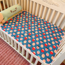月经垫生理期小床垫经期生理垫姨妈垫可水洗防水女学生床单防漏例假 草莓园【双面棉】 【透气款】 70*100cm5cm