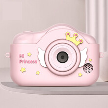 儿童数码相机 儿童照相机可拍照打印迷你小单反高清数码女孩玩具礼物 茜茜公主【没有卡】