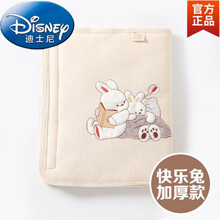 Disney迪士尼0-12岁小孩夏天穿的婴儿围肚兜护肚脐子夏季防着凉肚围腹围春秋纯棉薄款宝宝护肚神器 快乐兔 加厚【升级版-加长加宽】 XL(95*35cm 5-10岁)