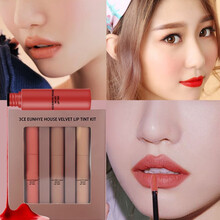 3CE Eunhye House3ce唇釉3支装高级哑光雾面妆感不沾杯持久保湿不掉色礼盒套盒 三支装