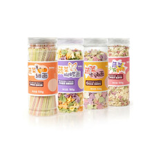 4罐儿童盐蔬菜卡通面条星星面搭配宝宝婴儿幼儿辅食 【蔬菜面.均衡营养.共540克】细面+蝴蝶面+星星