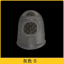 吉他左右手防护指套防滑翻页翻书点纸点钞手指套保护儿童防咬 灰色S