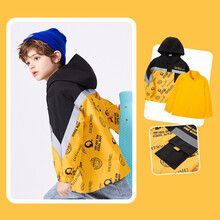 巴拉巴拉balabala男童外套2021新款春秋装大童儿童三合一冲锋衣两件套防雨 黄色调00333 130cm