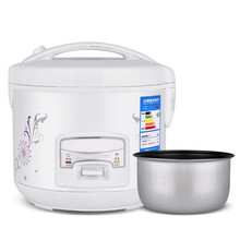 芯园多功能迷你小电饭锅家用2-8人不粘锅内胆大容量电饭煲两人 白色电饭煲 花纹随机 4L 1-5人用700W