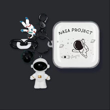 元里方 小米air2se保护套air2/2s蓝牙无线硅胶耳机套创意软潮牌套 小米Air2SE保护套【透明跳跃+挂饰】