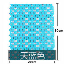 兔子宠物脚垫兔笼底板笼子垫板兔笼配件猫小宠笼脚垫塑料兔笼垫 4片/天蓝色/兔子脚垫