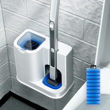 东方洁仕 一次性马桶刷挂墙式无死角家用套装长柄可抛式壁挂洗厕所刷子神器